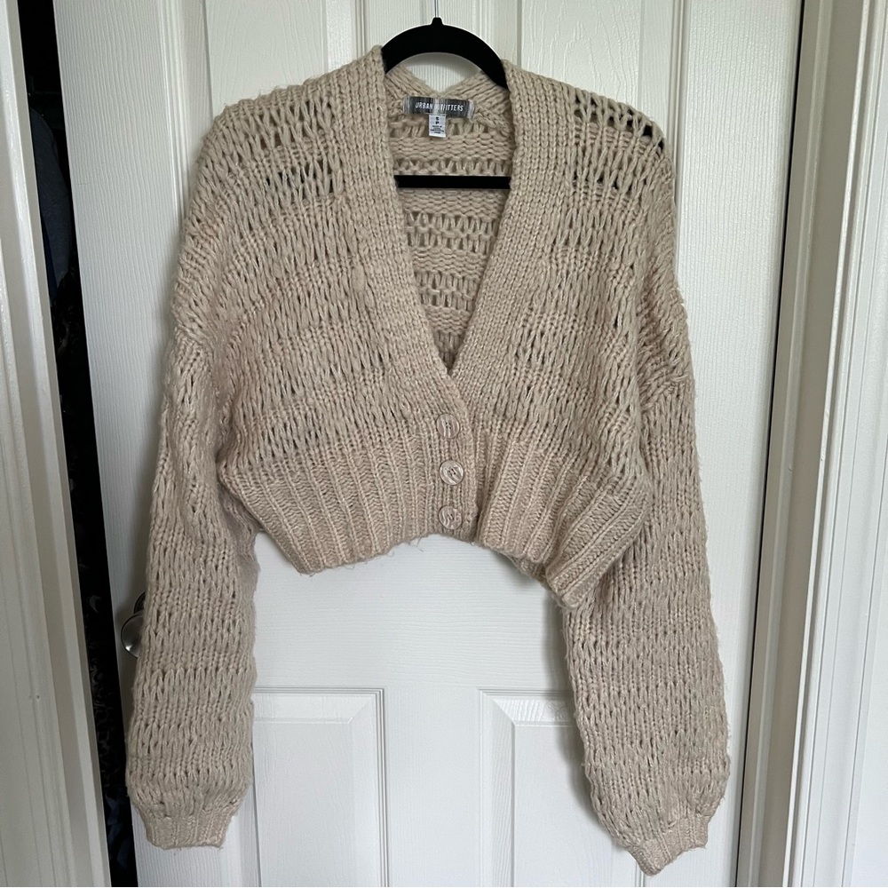 UO Sydney Cropped Cardigan - Size Small